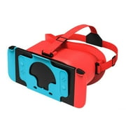 Yucurem Games Console Headset Secure Slot Design for Nintendo Switch OLED (Red Blue)